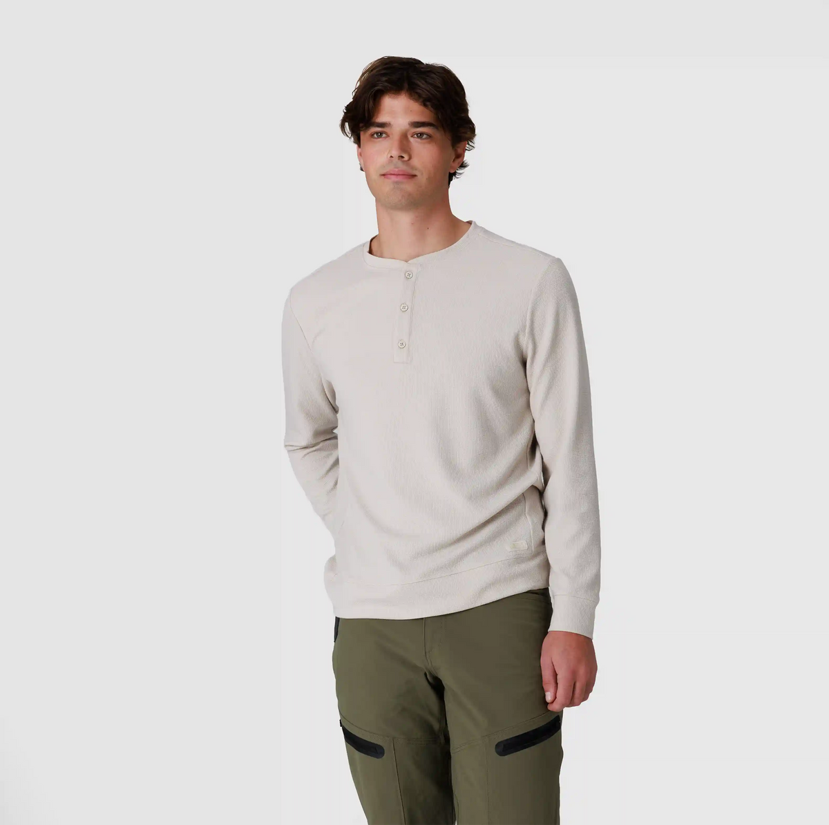 Men's Eclipse Waffle Long Sleeve Henley